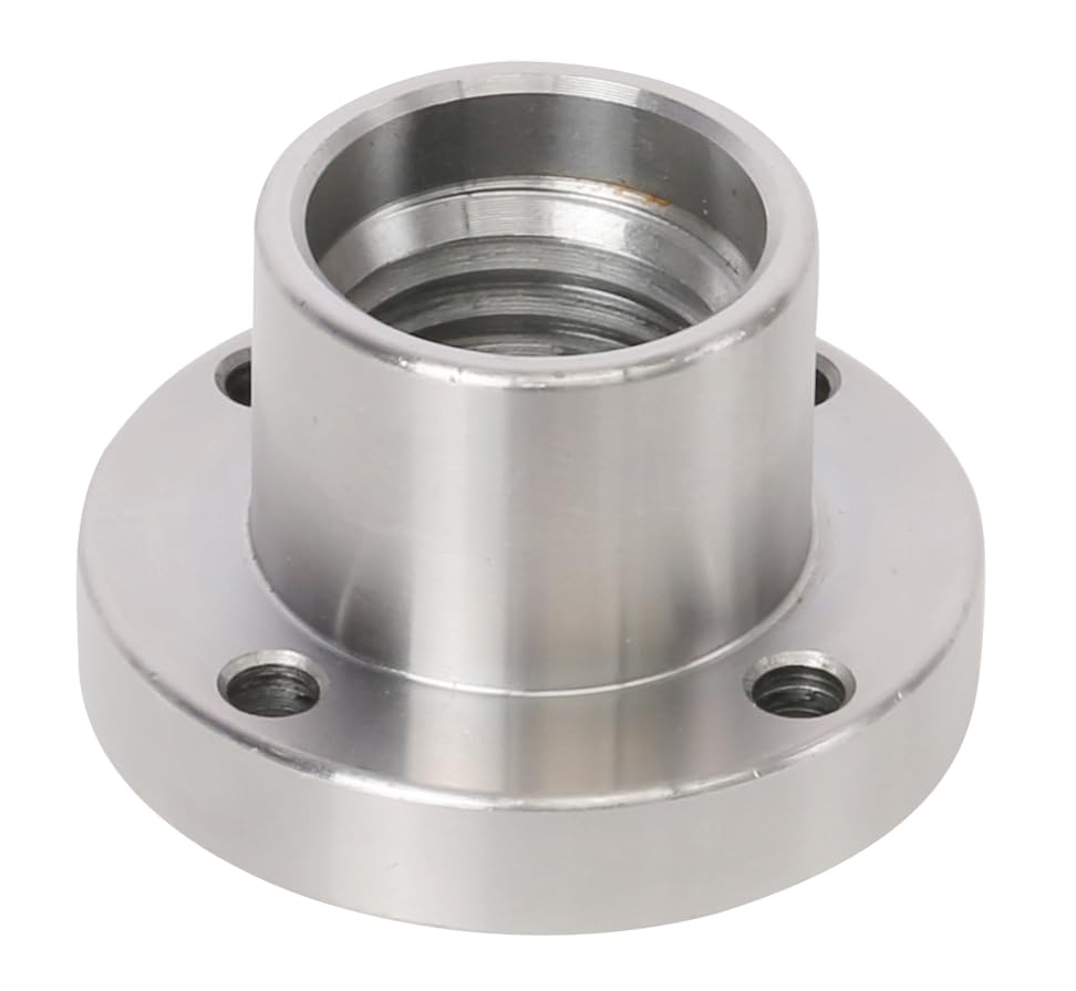 VINWOX 2" Wood Lathe Steel Faceplate, 1”x8TPI Spindle Thread Woodworking Machine Chuck Face Plate VINWOX