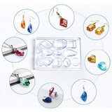 LET'S RESIN 198PCS Resin Jewelry Molds, with 8 Pairs Earring Resin Molds, Resin Earring Molds Silicone for Jewelry, Earring Hooks, Jump Rings, LET'S RESIN