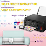 HTVRONT Heat Transfer Paper for Light T Shirts -30 Pack 8.5x11" Printable Heat Transfer Vinyl for Inkjet Printer, Easy to Use,Iron on Transfer Paper HTVRONT