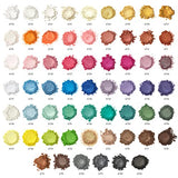 Arteza Mica Powder, Set of 60 Colors x 0.18 oz Jars, Craft Supplies for Paint, Epoxy Resin, Candle Making & DIY Crafts ARTEZA