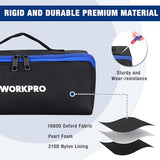 WORKPRO Tool Bag, 10" Wide Mouth Utility Tool Bag with Zipper, Heavy Duty Tool Storage Bag, Multipurpose Tool Case Small Tool Bag for Organizer WORKPRO