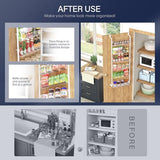 Goovilla Over The Door Pantry Organizer, 6-Tier Pantry Organization and Storage, Metal Hanging Spice Rack for Pantry Door, Kitchen, Laundry, Bathroom Goovilla