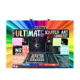 Art 101 USA Ultimate Scratch Art Combo Kit with 41 Pieces in a Colorful Carrying Case, Multi Art 101 USA