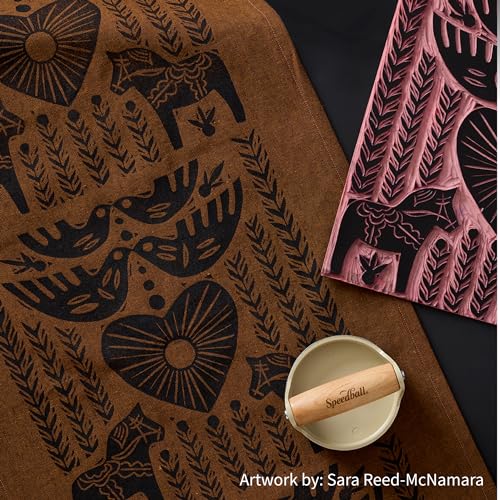 Speedball Fabric Block Printing Ink, 2.5-Ounce, Black Speedball