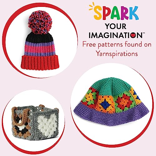 Red Heart Super Saver Soft Acrylic Yarn Beginners Stitchers Kit, with 12 Pack of 50g/1.7 oz. 4 Medium Worsted Yarn and Accessories for Knitting & Red Heart