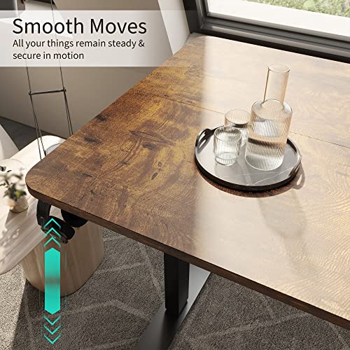 Monomi Electric Standing Desk, Height Adjustable Desk 55x 28 Inches, Ergonomic Home Office Sit Stand Up Desk with Memory Preset Controller (Black Monomi