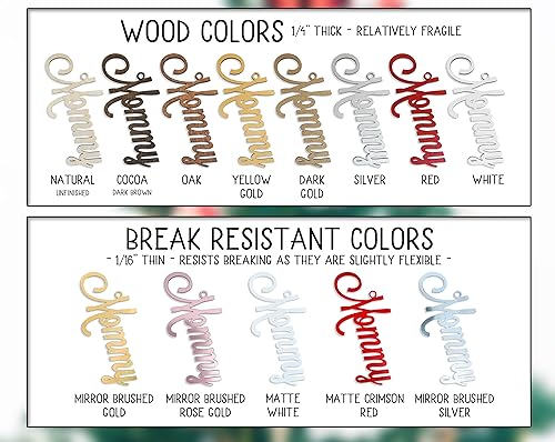 Christmas Stocking Name Tags Personalized Stocking Wood Letters Custom Gold White Name Tags Christmas Rustic Country Farmhouse Cutout Modern CHRISTMAS-STOCKINGS-BY-STOCKINGFACTORY