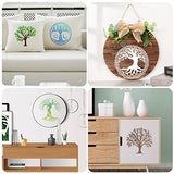 16Pcs 6 x 6 Inch Tree of Life Stencil, Reusable Stencils for Painting on Wood Decoration Painting Templates for Wall Floor DIY Decorations Christmas WSICSE