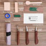 Schaaf Wood Carving Tools Knife Kit | Wood Carving Kit Includes Detail Whittling Knife, Sloyd Carving Knife, Spoon Carving Knife, Basswood Carving Schaaf Wood Carving Tools