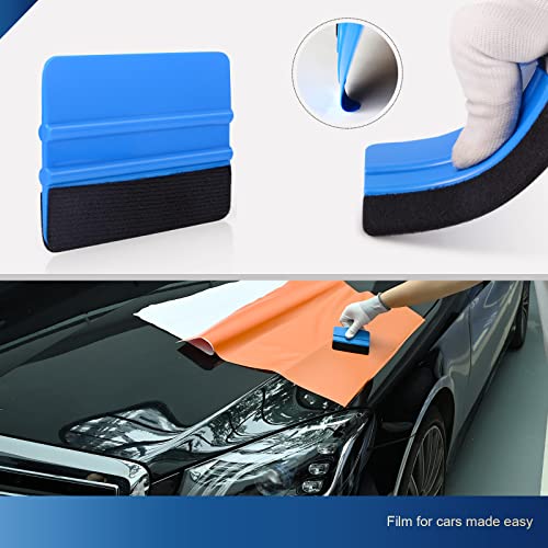EHDIS 10pcs Vinyl Squeegee Felt Edge Squeegee Wallpaper Smoothing Tool Window Tint Squeegee 4 Inch Car Vinyl Scraper Decal Applicator Window Tint EHDIS