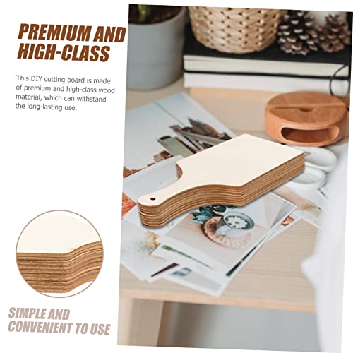 10Pcs Craft Cutting Board Wood Craft Supplies Wooden Boards for