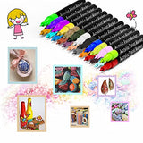 Acrylic Paint Pens for Rock Painting,Set of 24 Extra Fine Point Non-toxic Acrylic Paint Pen Paint Markers for Stone,Ceramic,Glass,Wood,Canvas,Fabrics JanFeel