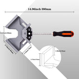 WYQYQ 4pcs Corner Clamp - Right Angle Clamp 90 Degree Wood Clamps For Woodworking, With Adjustable Swing Jaw Aluminum Alloy Frame Clamps, For WYQYQ
