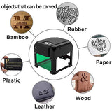 DAJA Bluetooth Laser Engraving Machine, 3000mW Mini Desktop Laser Engraver with Carver Size 80 x 80mm, High Speed Laser Engraving Cutter. (3W, K5B) DAJ