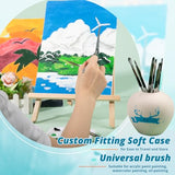 HTVRONT Paint Brushes for Acrylic Painting 24 PCS - Acrylic Paint Brushes with Canvas Brush Case - Paint Brushes for Acrylic/Oil/Watercolor HTVRONT