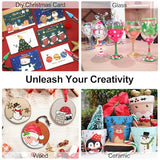 SFAIH Acrylic Paint Markers Paint Pens 24 Colors 2-3mm Medium Tip Paint Markers for Fabric, Canvas, Rock, Glass, Wood, Plastic, DIY Crafts Art SFAIH