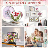 5 PCS Resin Molds Silicone Kit Large Epoxy Resin Mold for Flowers Preservation Home Deco DIY Art, Silicone Molds Including Square, Heart, Sphere, GWSNIO