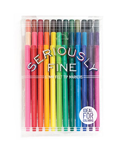 OOLY, Seriously Fine Felt Tip Markers, Set of 36 (130-037)