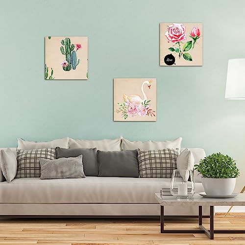 200 Pcs Unfinished Wood Squares for Crafts 4x4 Inch Square Wood Slice Blank Square Wood Cutouts Tiles Natural Unfinished Wood Pieces for DIY Crafts, AWIZOM