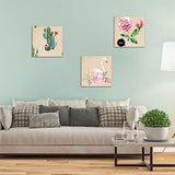 200 Pcs Unfinished Wood Squares for Crafts 4x4 Inch Square Wood Slice Blank Square Wood Cutouts Tiles Natural Unfinished Wood Pieces for DIY Crafts, AWIZOM