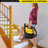 Stanley SL18910P-3 Wet/Dry, 3 Gallon, 3 Horsepower, Portable Car Vacuum, 3.0 HP AC, Black+Yellow Stanley