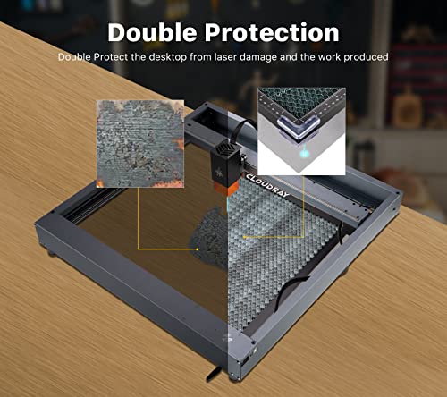 Cloudray Honeycomb Working Bed for Most Laser Engraver Cutting Machine,19.68"x 19.68"x 0.87" Honeycomb Working Panel for Fast Heat Dissipation and - WoodArtSupply