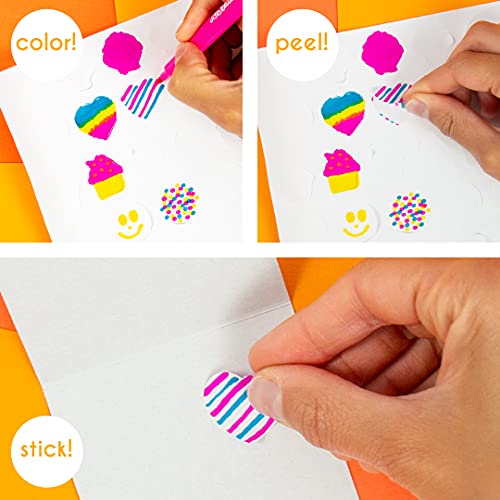 Just My Style Wood Stamp Set by Horizon Group USA, 15 Wooden Stamps, Scrapbooking Sheets, Colorful Markers, Stationery Set, 2-Tone Stamp Pad Just My Style