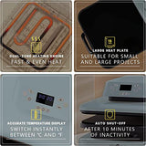 HTVRONT 15"x15" Heat Press Machine for T-Shirts & HTV Heat Transfer Vinyl Bundle: 20 Pack 12'' x 3FT Heat Transfer Vinyl Rolls HTVRONT