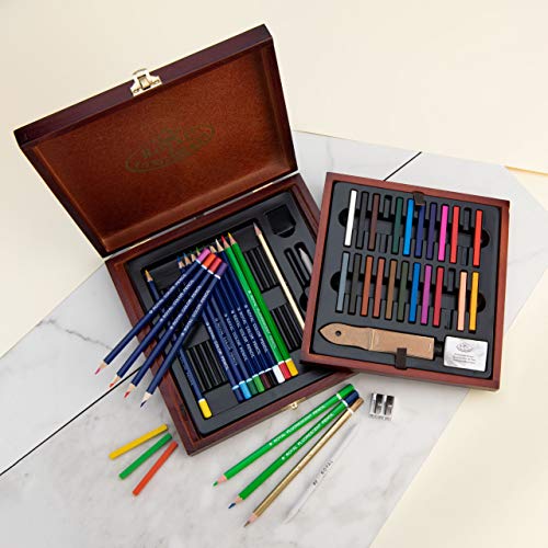 Royal & Langnickel Premier Drawing Pencil Art Set,49-Piece - WoodArtSupply