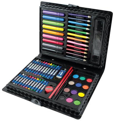 ArtSkills Mega Art Set, Arts and Crafts Supplies, Includes Colored Pencils, Stencil Letters, Markers, Watercolor Paint, Crayons, 80 Pieces