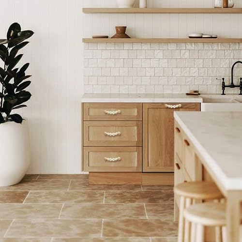 2 PCS Bohemian Style Braided Flower Rope Wooden Pulls Door Cute Flower Handle Woven Rope Decorative Dresser Knobs Kitchen Cabinet Wardrobe Cupboard YYMSEN