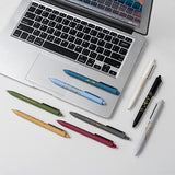 MiSiBao 0.7mm Black Ink Gel pen Refillable & Retractable Gel Ink Rolling Ball Pens Gilding process pattern gel pen (9-pack) MiSiBao