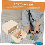 ABOOFAN 3pcs Boxes Handmade Storage Box Wood Jewelry Unfinished Jewelry Case Jewelry Organizer case Jewelry Organizer Tray Kids Jewelry Organizer ABOOFAN