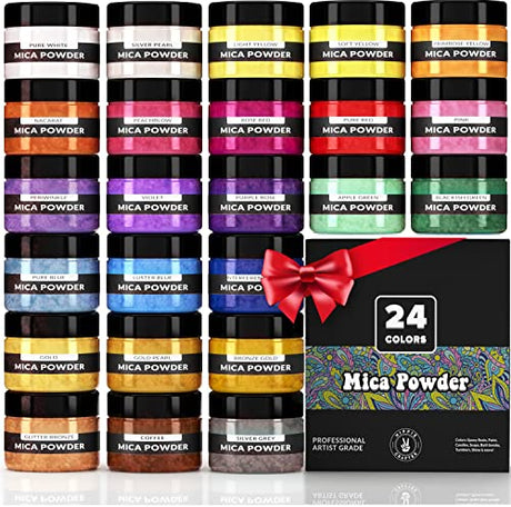 Pigment Powder for Epoxy Resin Mica Powder for Epoxy Resin Candle Dye Epoxy Resin and Bath Bomb Coloring Soap Making Resin Color Pigment Resin Dye HIPPIE CRAFTER