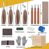 Wood Carving Tools, 26 PCS Wood Whittling kit for Beginners, Wood Carving Knife Set, Premium Whittling Knives Set for All Levels, Professional Neddie