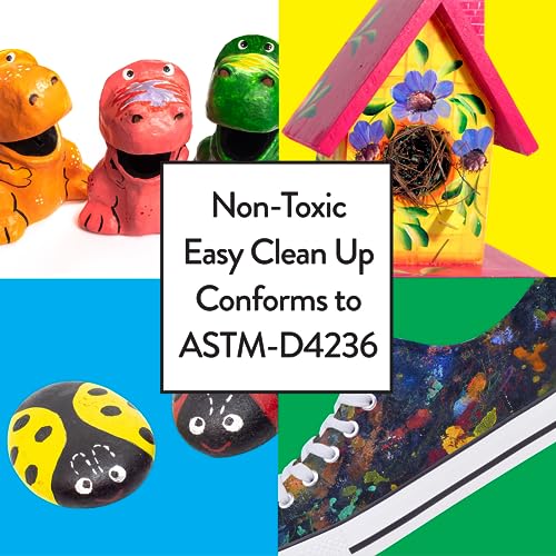 RoseArt Acrylic Paint Snow White 64 oz., 1.5 Liters RoseArt