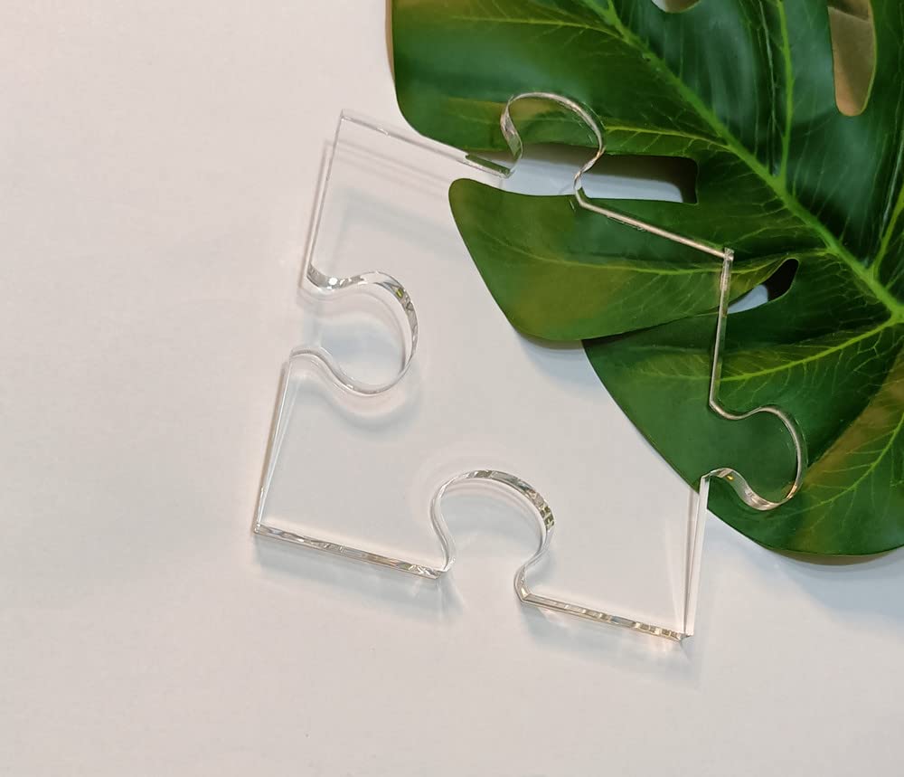 Acrylic Router Template,Puzzle Piece Serving Board Router Template for Charcuterie Home Kitchen Cutting Board Handle (Large) Yuxuanish