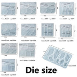 Resin Jewelry Molds,12 PCS Earring Resin Molds Silicone with Hole, Variety Shapes and Size Jewelry Casting Molds for Epoxy Resin, Resin Molds for MAMUNU