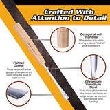 Schaaf Wood Carving Tools Set of 4 | Chisel Set with Canvas Case | Fishtail Gouges to Reach into Spaces Other Chisels Can’t | Razor Sharp CR-V 60 Schaaf Wood Carving Tools