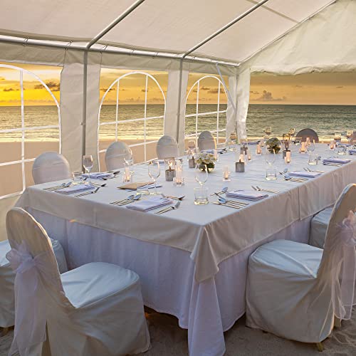 YITAHOME 20x40FT Party Tent Heavy Duty Wedding Tent Event Shelters Outdoor Canopy Upgraded Galvanized Steel Carport with Removable Sidewall Windows YITAHOME