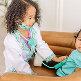 Melissa & Doug Doctor Role Play Dress-Up Set (7 pcs) - Pretend Play Costume And Kit With Stethoscope For Kids Melissa & Doug