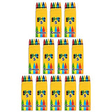 Trail maker Wholesale Bright Wax Coloring Crayons in Bulk 24 Pack, 5 Per Box in Assorted Bundle Art Sets (24 Pack) Trail maker