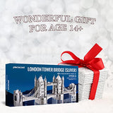 Piececool 3D Puzzles for Adults, London Tower Bridge Metal Models Kit, Famous Landmarks Architecture Building Blocks Models Kits, DIY Craft Toys Piececool