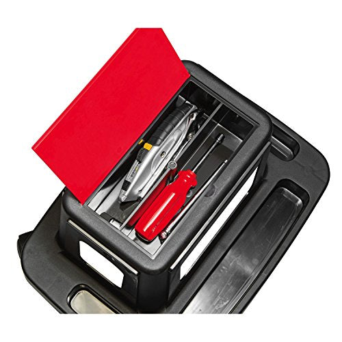 Powerbuilt 620526 Sturdy HD Injection Rolling Storage Tray Work Seat, Black Powerbuilt