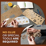 UGEARS Bike DIY Kit – Wooden Mechanical Motorcycle Project – Bike VM-02 Rubber Band Engine – for Vehicle Passionate and Bikers – Plywood Model with UGEARS