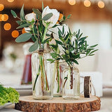 Nicunom 2 Pack Natural Wood Slice, Large 9"-10"/11"-12" Unfinished Rustic Wood Slices Cheese Server Round Wood Board for DIY Crafts Christmas Wedding Nicunom