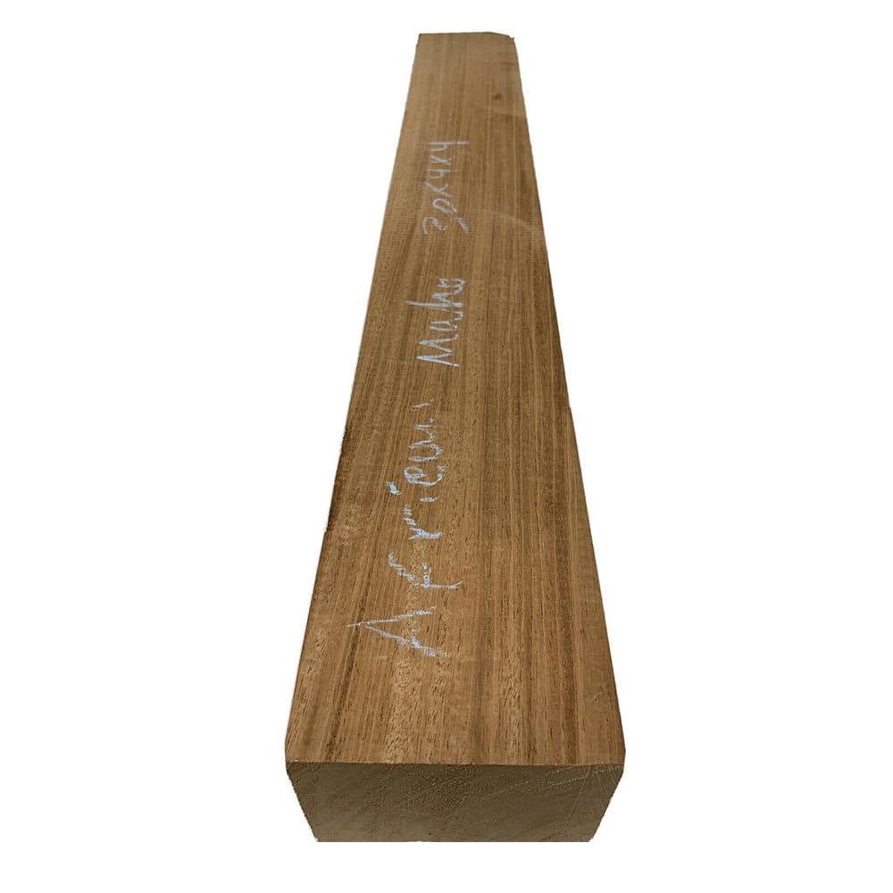 African Mahogany Wood Turning Blanks, Suitable Square Turning Blanks (1, 1.5 x 3/8 x 5) - WoodArtSupply