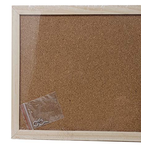 Mini Cork Bulletin Board Wood Framed 12 x 8 Inch for Home, Office or Dorm AACO