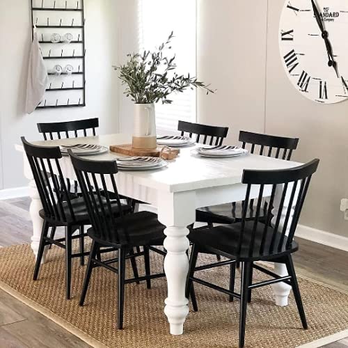 DESIGN 59 Chunky Hardwood Unfinished Farmhouse Dining Table Legs Set of 4 Turned Legs DESIGN 59