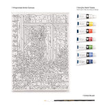 Royal & Langnickel PCS11 Painting by Numbers Small Canvas Painting Set, Cat in The Window Royal & Langnickel